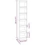 Bookshelf / room divider black 40x30x198 cm by vidaXL, Bookcases and shelves - Ref: Foro24-811638, Price: 91,36 €, Discount: %