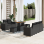 Juego de Sofás de Jardín de 8 Piezas con Cojines Negro Poliratán von , Outdoor-Sofas - Ref: Foro24-3363899, Preis: 569,35 €, ...