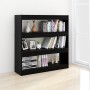 Schwarzes Bücherregal/Raumteiler 100x30x103 cm von vidaXL, Bücherregale und Regale - Ref: Foro24-811746, Preis: 66,85 €, Raba...