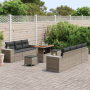 Juego de Sofá de Jardín de 10 Piezas con Cojines Gris Poliratán Acacia by , Outdoor sofas - Ref: Foro24-3363923, Price: 652,5...