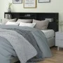 Mueble cabecero negro 220x19x103,5 cm de vidaXL, Cabeceros y pies de cama - Ref: Foro24-811899, Precio: 75,55 €, Descuento: %