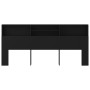 Schwarzes Kopfteilmöbel 220x19x103,5 cm von vidaXL, Kopf- und Fußteile - Ref: Foro24-811899, Preis: 76,48 €, Rabatt: %
