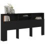 Schwarzes Kopfteilmöbel 220x19x103,5 cm von vidaXL, Kopf- und Fußteile - Ref: Foro24-811899, Preis: 76,48 €, Rabatt: %