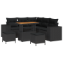 Juego de Sofá de Jardín de 8 Piezas con Cojines Poliratán Negro von , Outdoor-Sofas - Ref: Foro24-3363954, Preis: 539,09 €, R...