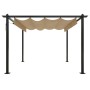 Garden gazebo with taupe gray retractable roof 3x3 m by vidaXL, Tents and gazebos - Ref: Foro24-318536, Price: 453,70 €, Disc...