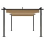 Garden gazebo with taupe gray retractable roof 3x3 m by vidaXL, Tents and gazebos - Ref: Foro24-318536, Price: 453,70 €, Disc...
