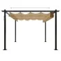 Gartenpavillon mit taupegrauem Schiebedach 3x3 m von vidaXL, Zelte und Pavillons - Ref: Foro24-318536, Preis: 445,95 €, Rabat...