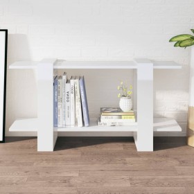 Glossy white plywood shelf 100x30x51 cm by vidaXL, Bookcases and shelves - Ref: Foro24-811562, Price: 25,98 €, Discount: %