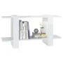 Glossy white plywood shelf 100x30x51 cm by vidaXL, Bookcases and shelves - Ref: Foro24-811562, Price: 25,98 €, Discount: %