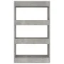 Shelf/divider made of gray concrete engineered wood, 60x30x103 cm. by vidaXL, Bookcases and shelves - Ref: Foro24-811659, Pri...