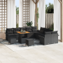 Juego de Sofás de Jardín de 13 Piezas con Cojines Negro Poliratán Acacia by , Outdoor sofas - Ref: Foro24-3364139, Price: 893...