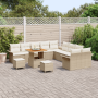 Juego de Sofá de Jardín de 13 Piezas con Cojines Beige Ratán Acacia von , Outdoor-Sofas - Ref: Foro24-3364141, Preis: 939,59 ...