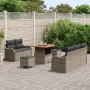 Juego de Sofás de Jardín de 8 Piezas con Cojines Gris de Ratán von , Outdoor-Sofas - Ref: Foro24-3364158, Preis: 619,10 €, Ra...