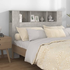 Betongraues Kopfteilmöbel 140x18,5x104,5 cm von vidaXL, Kopf- und Fußteile - Ref: Foro24-811929, Preis: 59,08 €, Rabatt: %