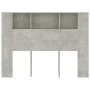 Concrete gray headboard furniture 140x18.5x104.5 cm by vidaXL, Headboards and footboards - Ref: Foro24-811929, Price: 58,29 €...