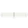 Cremefarbene einziehbare Seitenmarkise 220 x 1200 cm von vidaXL, Sonnenschirme - Ref: Foro24-318085, Preis: 165,01 €, Rabatt: %