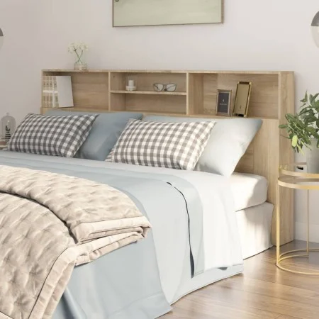 Mueble cabecero color roble Sonoma 200x19x103,5 cm de vidaXL, Cabeceros y pies de cama - Ref: Foro24-811892, Precio: 80,42 €,...
