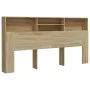 Mueble cabecero color roble Sonoma 200x19x103,5 cm de vidaXL, Cabeceros y pies de cama - Ref: Foro24-811892, Precio: 80,42 €,...
