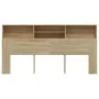 Mueble cabecero color roble Sonoma 200x19x103,5 cm de vidaXL, Cabeceros y pies de cama - Ref: Foro24-811892, Precio: 80,42 €,...