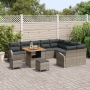 Conjunto de Sofás de Jardín de 12 Piezas con Cojines Gris Poliratán Acacia | Foro24.es | Tu tienda online para hogar, jardín y más Foro24.es