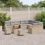Juego de Sofás de Jardín de 12 Piezas con Cojines Beige Polirratán Acacia | Foro24.es | Tu tienda online para hogar, jardín y más Foro24.es