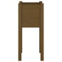 Solid pine wood planter in honey brown color, 31x31x70 cm by vidaXL, Pots and planters - Ref: Foro24-810785, Price: 24,61 €, ...