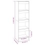 Black book shelf/space divider 40x30x135 cm by vidaXL, Bookcases and shelves - Ref: Foro24-811620, Price: 54,09 €, Discount: %