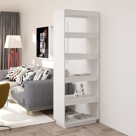 Regal/Raumteiler aus weißem Kiefernholz, 60 x 35 x 167 cm von vidaXL, Bücherregale und Regale - Ref: Foro24-810875, Preis: 81...