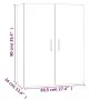 Concrete gray engineered wood hanging cabinet 69.5x34x90 cm by vidaXL, Lockers and storage cabinets - Ref: Foro24-812271, Pri...