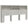 Betongraues Kopfteilmöbel 200x19x103,5 cm von vidaXL, Kopf- und Fußteile - Ref: Foro24-811893, Preis: 69,53 €, Rabatt: %