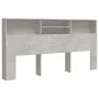 Mueble cabecero gris hormigón 200x19x103,5 cm de vidaXL, Cabeceros y pies de cama - Ref: Foro24-811893, Precio: 68,68 €, Desc...