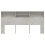 Mueble cabecero gris hormigón 200x19x103,5 cm de vidaXL, Cabeceros y pies de cama - Ref: Foro24-811893, Precio: 68,68 €, Desc...