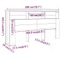 Betongraues Kopfteilmöbel 200x19x103,5 cm von vidaXL, Kopf- und Fußteile - Ref: Foro24-811893, Preis: 69,53 €, Rabatt: %