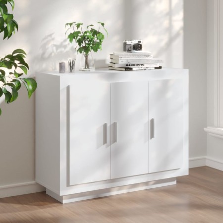 Aparador de madera contrachapada blanco 92x35x75 cm de vidaXL, Aparadores - Ref: Foro24-811835, Precio: 93,92 €, Descuento: %