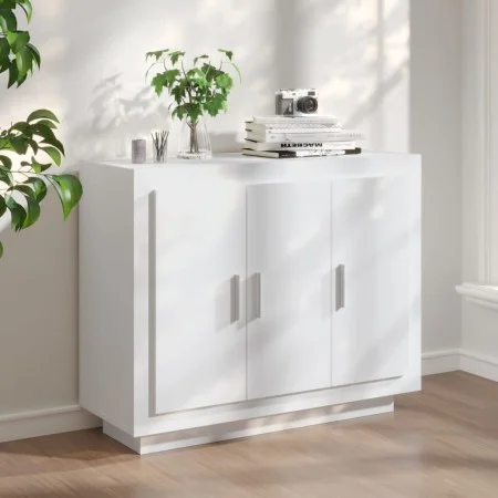 White plywood sideboard 92x35x75 cm by vidaXL, Sideboards - Ref: Foro24-811835, Price: 89,71 €, Discount: %
