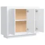 White plywood sideboard 92x35x75 cm by vidaXL, Sideboards - Ref: Foro24-811835, Price: 89,71 €, Discount: %