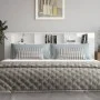 Glänzend weißes Kopfteilmöbel 220x18,5x104,5 cm von vidaXL, Kopf- und Fußteile - Ref: Foro24-811967, Preis: 87,20 €, Rabatt: %
