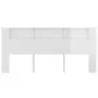 Glänzend weißes Kopfteilmöbel 220x18,5x104,5 cm von vidaXL, Kopf- und Fußteile - Ref: Foro24-811967, Preis: 87,20 €, Rabatt: %