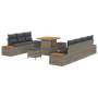 Juego de Sofá de Jardín de 10 Piezas con Cojines Gris de Polirratán von , Outdoor-Sofas - Ref: Foro24-3364828, Preis: 771,23 ...