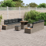 Juego de Sofá de Jardín de 11 Piezas con Cojines de Poliratán Gris Acacia von , Outdoor-Sofas - Ref: Foro24-3364843, Preis: 7...