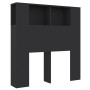 Mueble cabecero negro 100x18,5x104,5 cm de vidaXL, Cabeceros y pies de cama - Ref: Foro24-811908, Precio: 51,04 €, Descuento: %