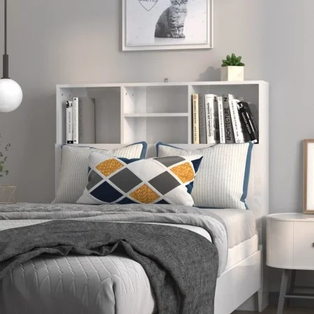 Glänzend weißes Kopfteilmöbel 100x19x103,5 cm von vidaXL, Kopf- und Fußteile - Ref: Foro24-811850, Preis: 65,15 €, Rabatt: %