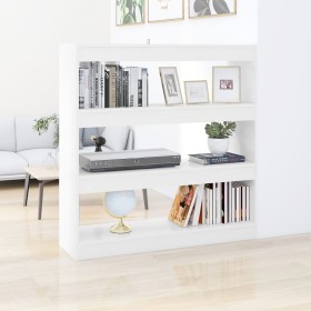Weißes Bücherregal/Raumteiler 100x30x103 cm von vidaXL, Bücherregale und Regale - Ref: Foro24-811745, Preis: 77,22 €, Rabatt: %