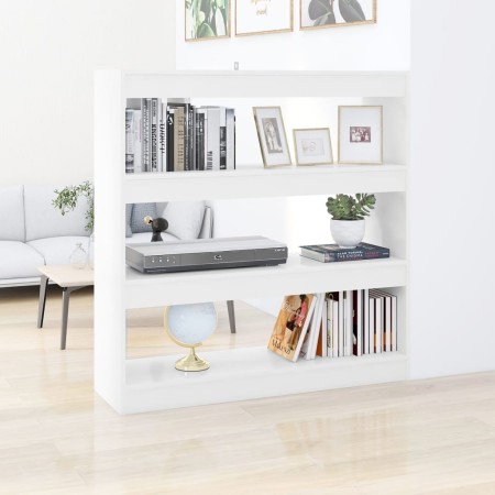 Weißes Bücherregal/Raumteiler 100x30x103 cm von vidaXL, Bücherregale und Regale - Ref: Foro24-811745, Preis: 77,22 €, Rabatt: %