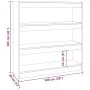 Book shelf/space divider white 100x30x103 cm by vidaXL, Bookcases and shelves - Ref: Foro24-811745, Price: 76,04 €, Discount: %