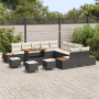 Juego de Sofá Jardín 14 Piezas con Cojines Ratán Poliéster Negro by , Outdoor sofas - Ref: Foro24-3364930, Price: 981,81 €, D...