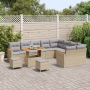 Juego de Sofá de Jardín de 12 Piezas con Cojines Beige Polirratán by , Outdoor sofas - Ref: Foro24-3365037, Price: 836,99 €, ...