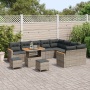 Conjunto de Sofás de Jardín de 12 Piezas con Cojines Gris Poliratán Acacia von , Outdoor-Sofas - Ref: Foro24-3365038, Preis: ...
