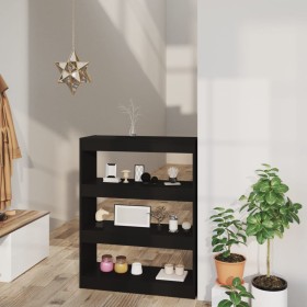 Plywood black shelf/divider 80x30x103 cm by vidaXL, Bookcases and shelves - Ref: Foro24-811701, Price: 64,19 €, Discount: %