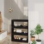 Plywood black shelf/divider 80x30x103 cm by vidaXL, Bookcases and shelves - Ref: Foro24-811701, Price: 63,40 €, Discount: %